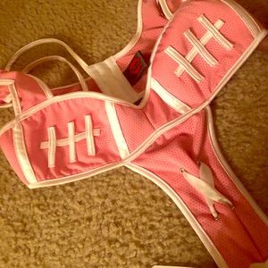 Pink girls football inspired jumpsuit